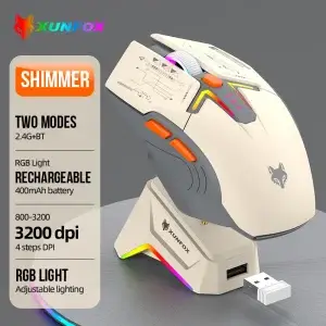 H2/S205 Tri-Mode RGB Wireless Gaming Mouse (Lightweight)