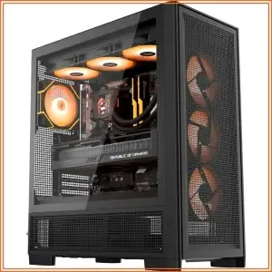 Six-Sided Ventilated Full Tower E-ATX PC Case with 7 ARGB Fans