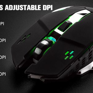 K680 Wireless Gaming Keyboard and Mouse Combo, Keyboard with Rechargeable 3800mAh Battery Metal Panel - Thumbnail Image 13