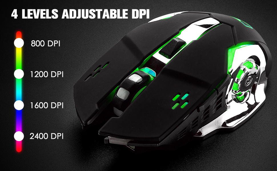 K680 Wireless Gaming Keyboard and Mouse Combo, Keyboard with Rechargeable 3800mAh Battery Metal Panel - Image 13
