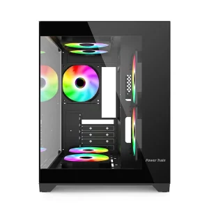 Power Train Coloured Glaze PC Case Sea View Room 270° Full View - Thumbnail Image 2