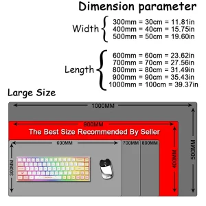 Large Mousepad Keyboard Pad CS GO Print Stream Design Counter Strike Gaming - Thumbnail Image 13