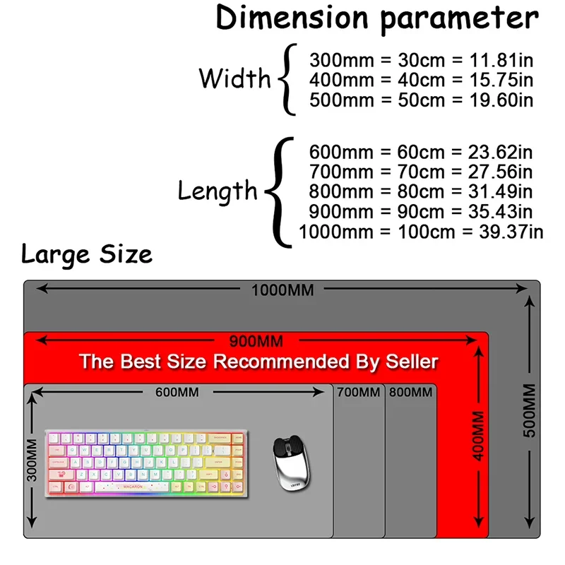 Large Mousepad Keyboard Pad CS GO Print Stream Design Counter Strike Gaming - Image 13