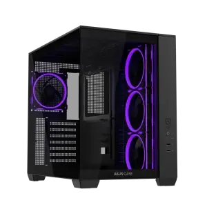 ASUS A32 PLUS Black ATX gaming PC case, support 360mm radiators and 420mm graphics cards