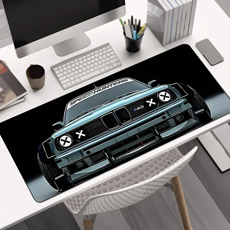 Mousepads Super Coupe Illustratio Print Non-slip Keyboard XXL Mat Sports Car - Image 1