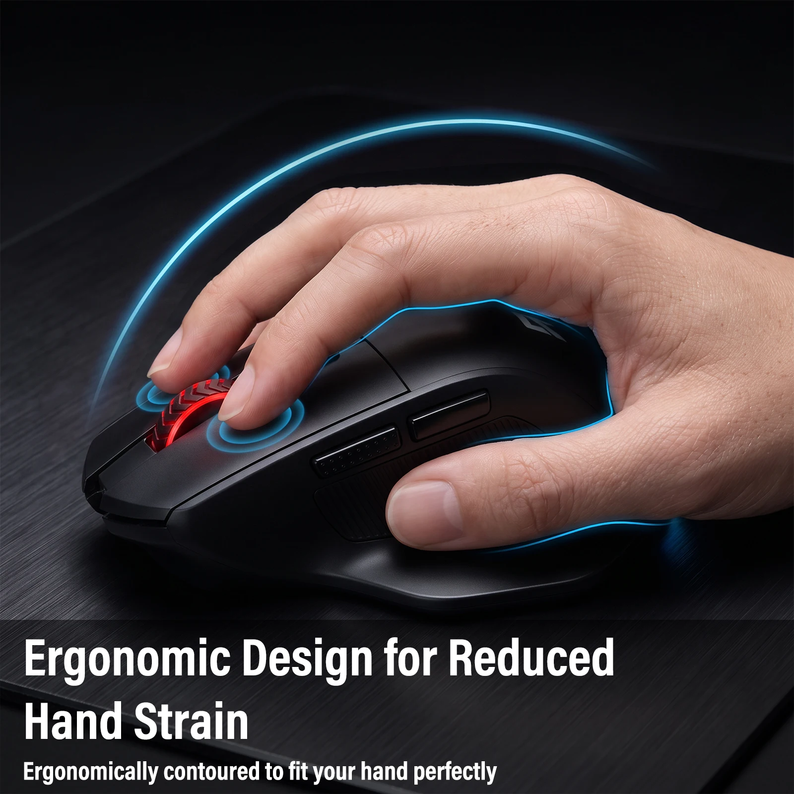 FocusOnPC 2.4GHz Wireless Gaming Mouse, 6 Programmable Buttons, Adjustable Up to 4000 Max DPI - Image 14