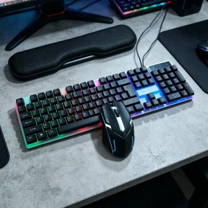Wired USB Backlit Keyboard and Mouse Combo - Thumbnail Image 10