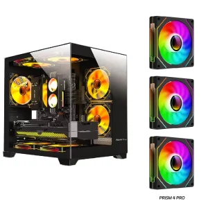 Power Train Coloured Glaze PC Case Sea View Room 270° Full View - Thumbnail Image 10