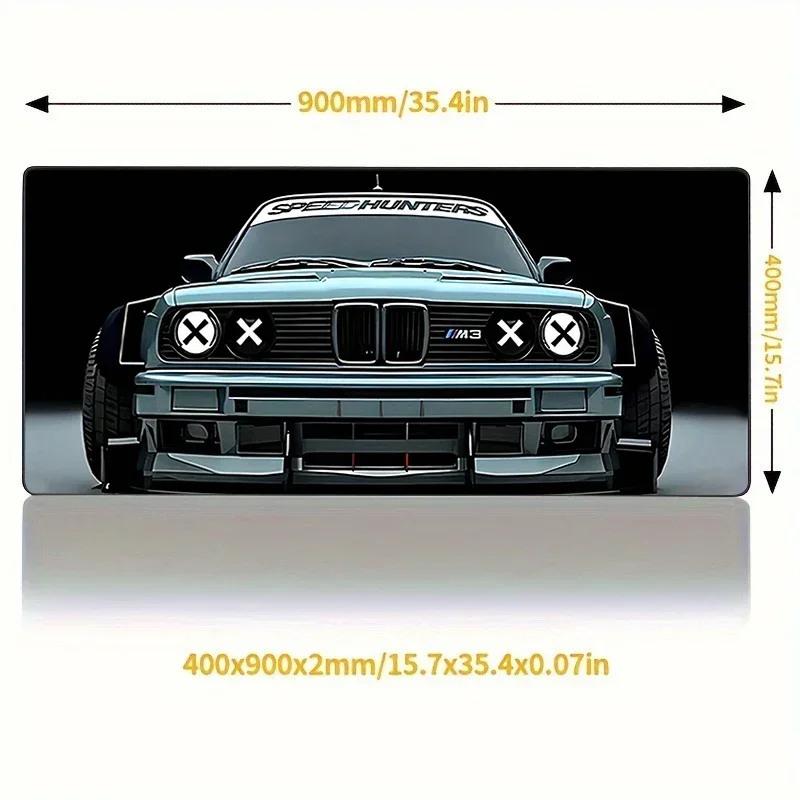 Mousepads Super Coupe Illustratio Print Non-slip Keyboard XXL Mat Sports Car - Image 3