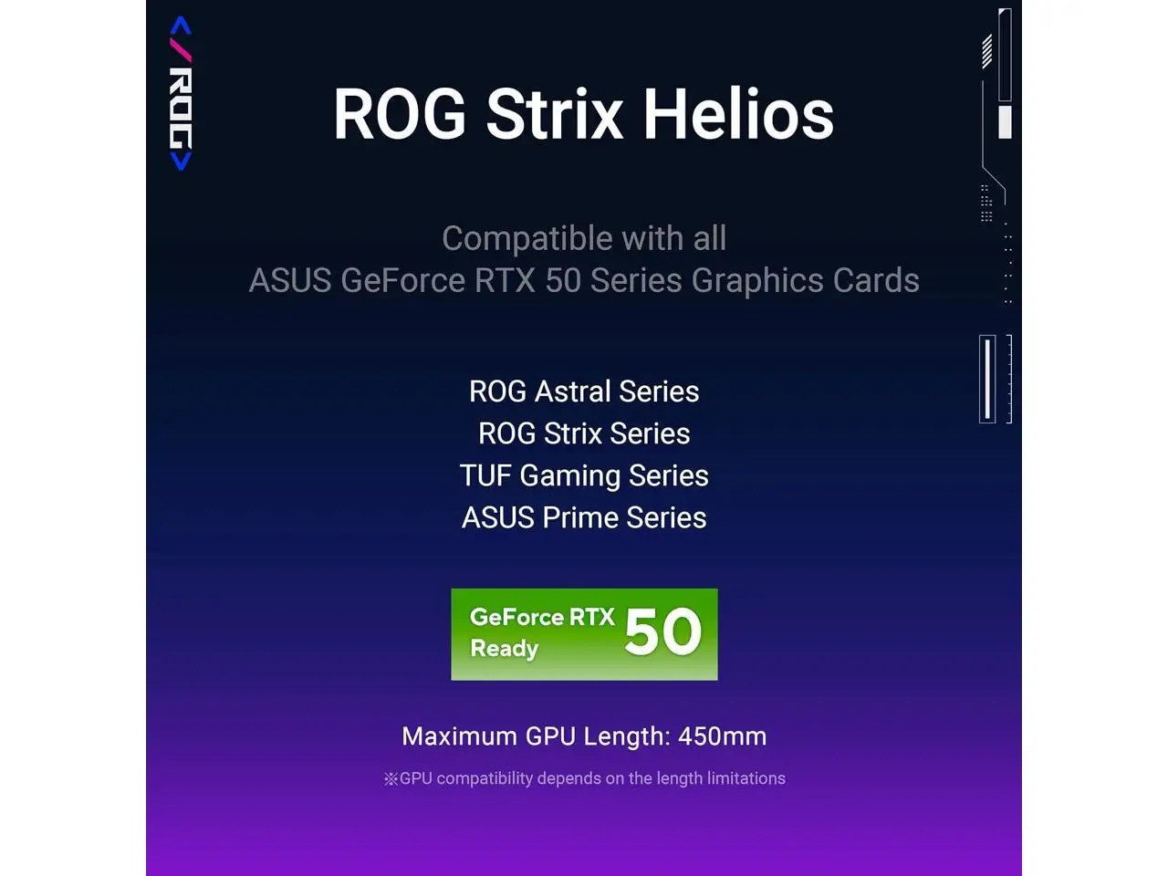 ASUS ROG Strix Helios GX601 RGB Mid-Tower Computer Case for ATX/ EATX Motherboards - Image 7