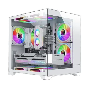 Power Train Coloured Glaze PC Case Sea View Room 270° Full View - Thumbnail Image 5