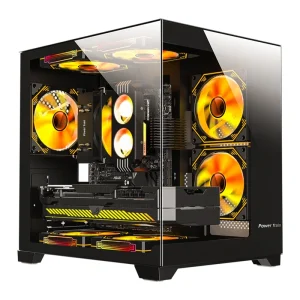 Power Train Coloured Glaze PC Case Sea View Room 270° Full View - Thumbnail Image 3