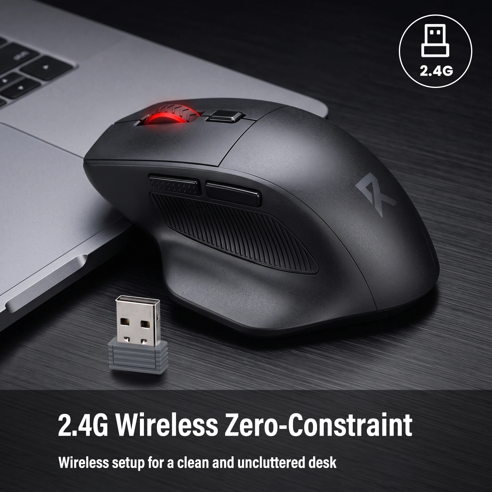 FocusOnPC 2.4GHz Wireless Gaming Mouse, 6 Programmable Buttons, Adjustable Up to 4000 Max DPI - Image 11