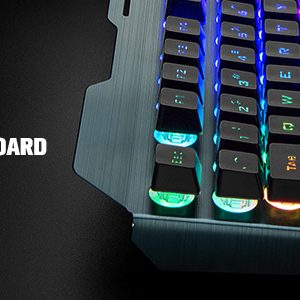 K680 Wireless Gaming Keyboard and Mouse Combo, Keyboard with Rechargeable 3800mAh Battery Metal Panel - Thumbnail Image 11